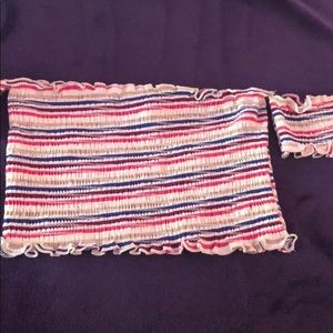 Ruffled multicolor top